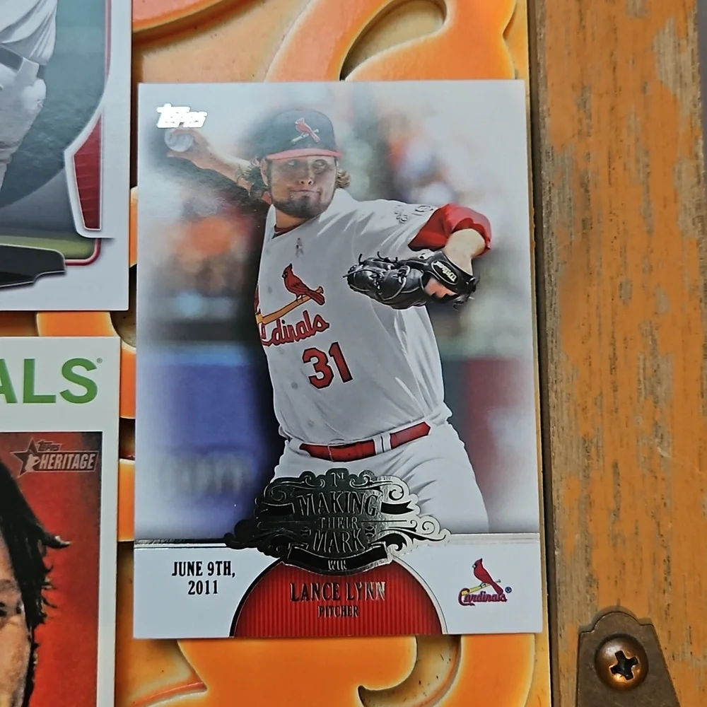 Saint Louis Cardinals Lance Lynn Baseball Cards 5pack